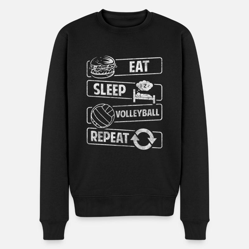 Sport Spiel - Männer Premium Bio Pullover - Schwarz