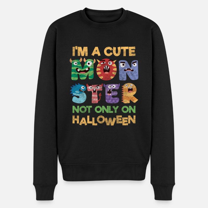 Déguisement effrayant d’Halloween - Pull Premium bio Homme - noir