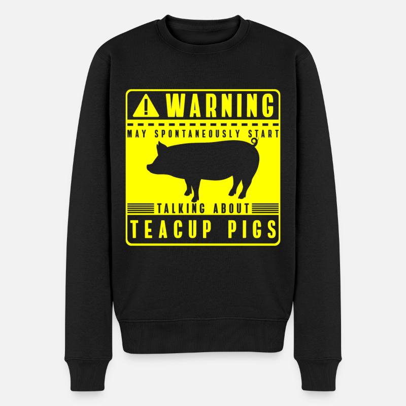 Teacup piggy piggy pet - Pull Premium bio Homme - noir