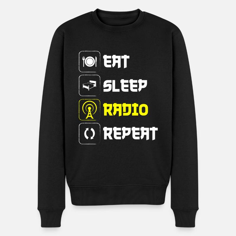 Moderator Job Show - Männer Premium Bio Pullover - Schwarz