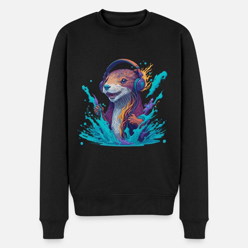 Musasaukko - Männer Premium Bio Pullover - Schwarz