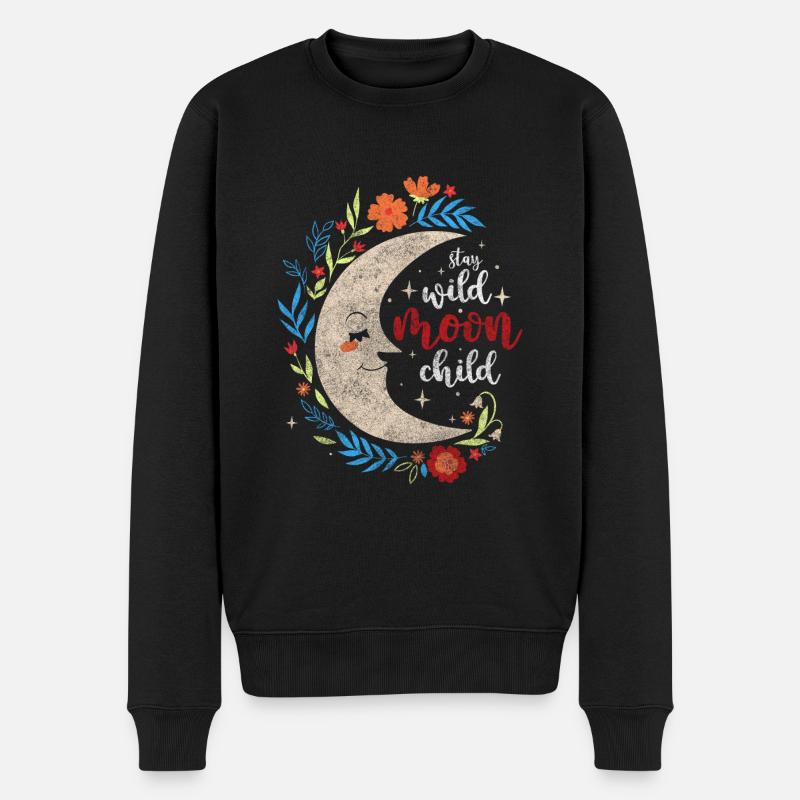 Symbol Sonne Religion Elemente - Männer Premium Bio Pullover - Schwarz