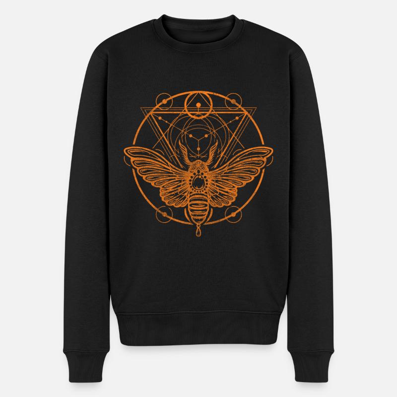 Rune Sonne Gothic - Männer Premium Bio Pullover - Schwarz