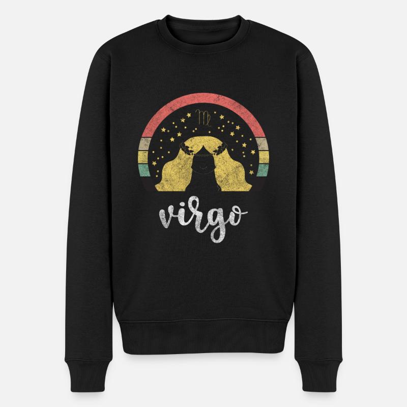 Vierge Septembre Mercure - Pull Premium bio Homme - noir