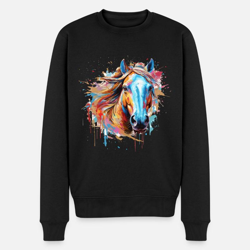 Cheval - Pull Premium bio Homme - noir