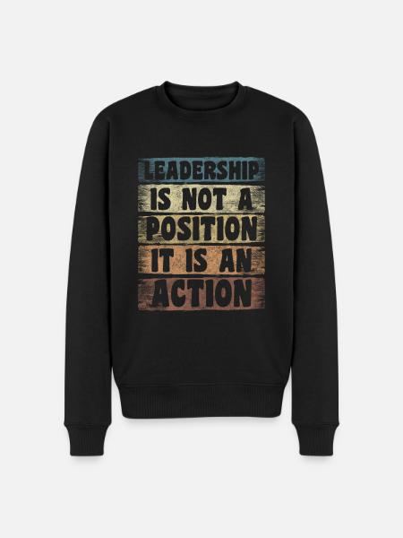Leader, Workers, Team, Employees - Men's Premium Organic Jumper - black