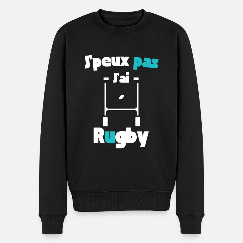 J'peux pas j'ai rugby - Pull Premium bio Homme - noir