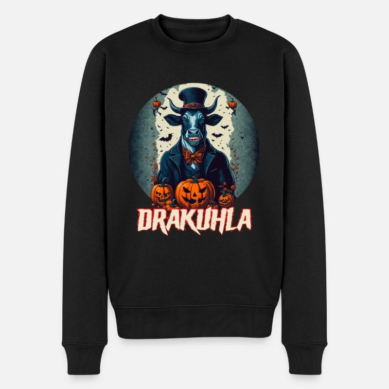 Dracula Vache Vampire Drakuhla - Pull Premium bio Homme - noir