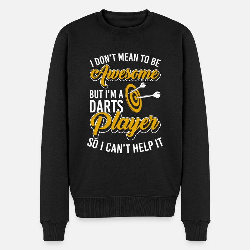 Dartscheibe Dartboard - Männer Premium Bio Pullover - Schwarz
