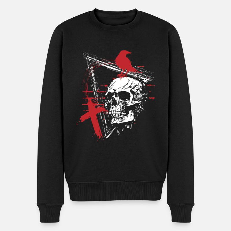 Style Polka Raven Noir - Pull Premium bio Homme - noir