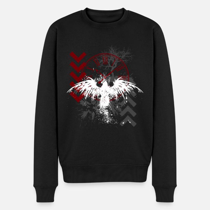 Trash Polka Trash Cool Motif - Pull Premium bio Homme - noir