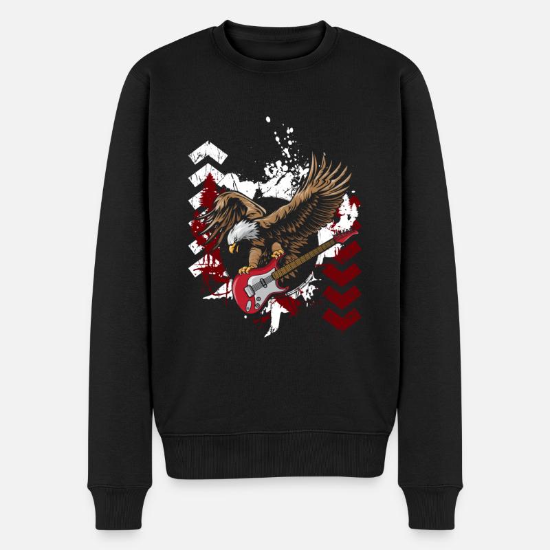 Trash Polka Trash Cool Noir - Pull Premium bio Homme - noir