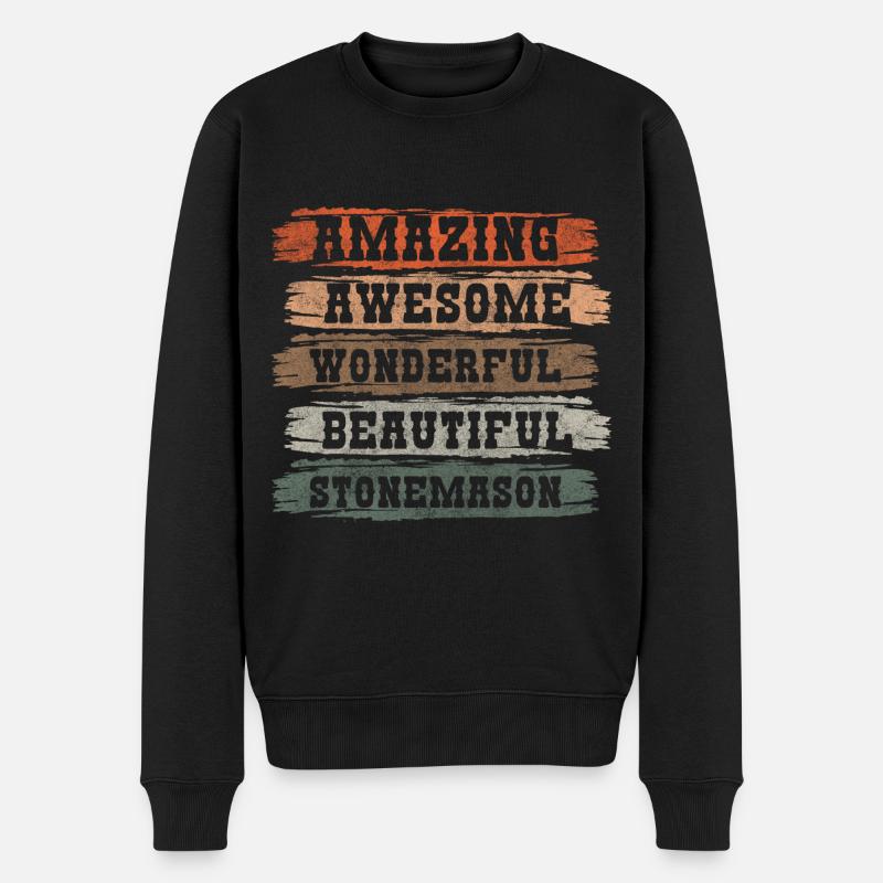 Tailleur de pierre Travail Artisanat Artisan - Pull Premium bio Homme - noir