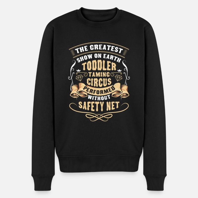 Zirkuszelt Wanderzirkus - Männer Premium Bio Pullover - Schwarz