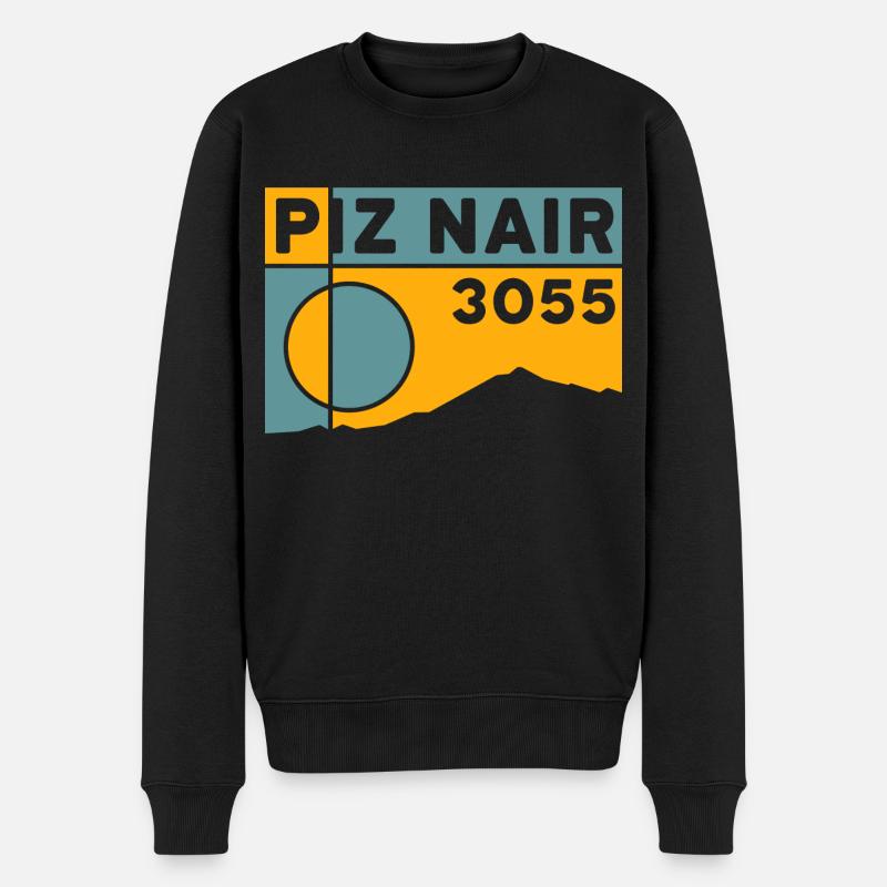 Piz Nair - Pull Premium bio Homme - noir