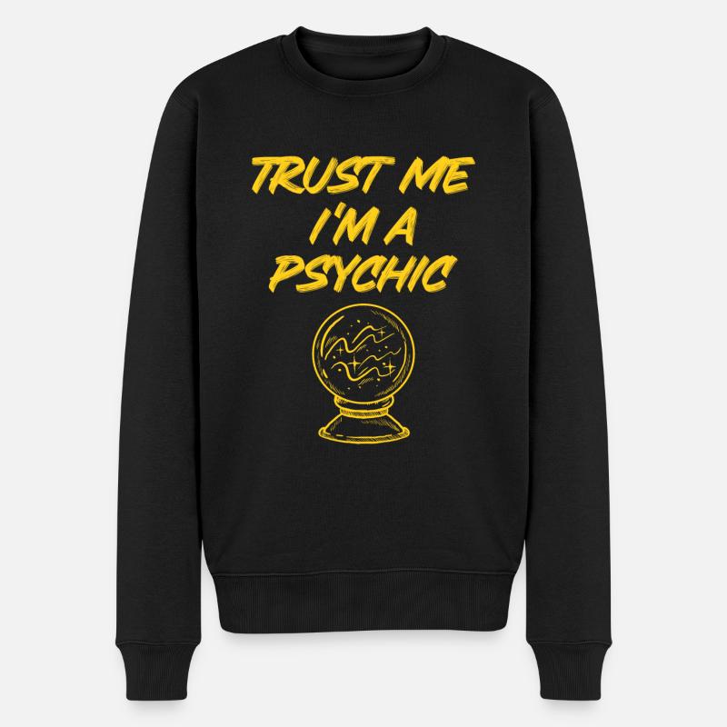 Hellseher Magie - Männer Premium Bio Pullover - Schwarz