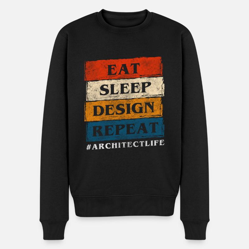 Ingenieur Style Job Architektur - Männer Premium Bio Pullover - Schwarz