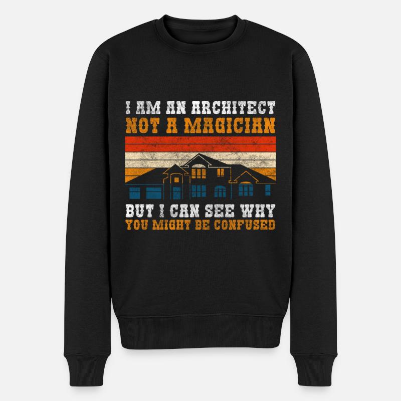Profession d’ingénieur Construction de maison - Pull Premium bio Homme - noir