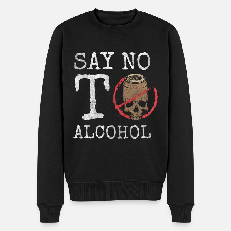Non-Alcoholic Alcoholics Drinking Reboot - Men's Premium Organic Jumper - black
