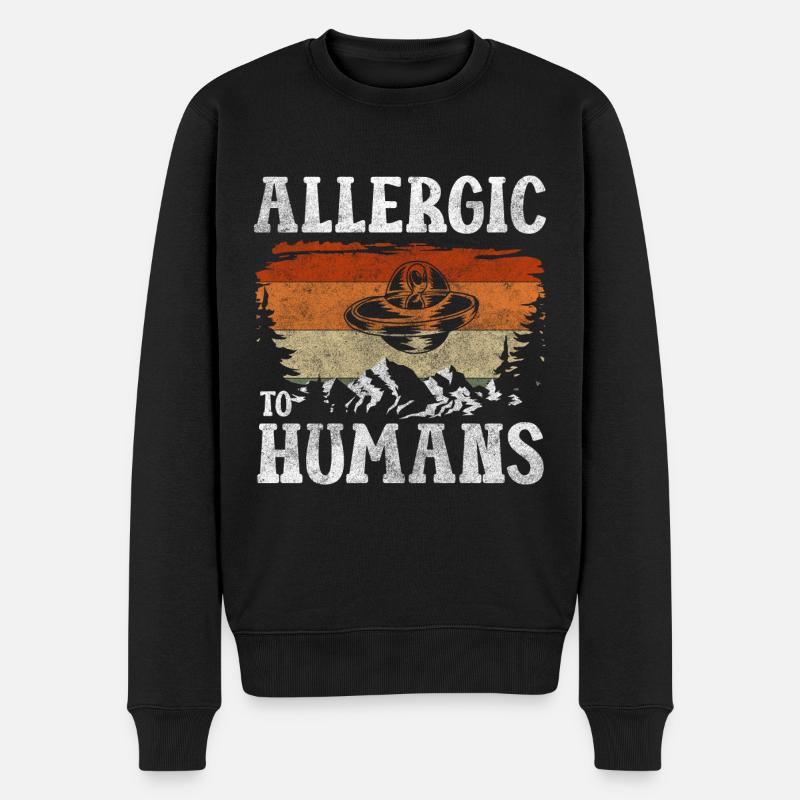 Extraterrestres Univers Terrien Astronaute - Pull Premium bio Homme - noir
