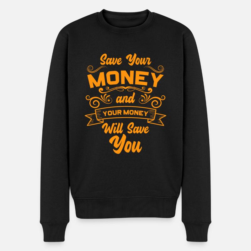 Dollars de millionnaire de richesse - Pull Premium bio Homme - noir