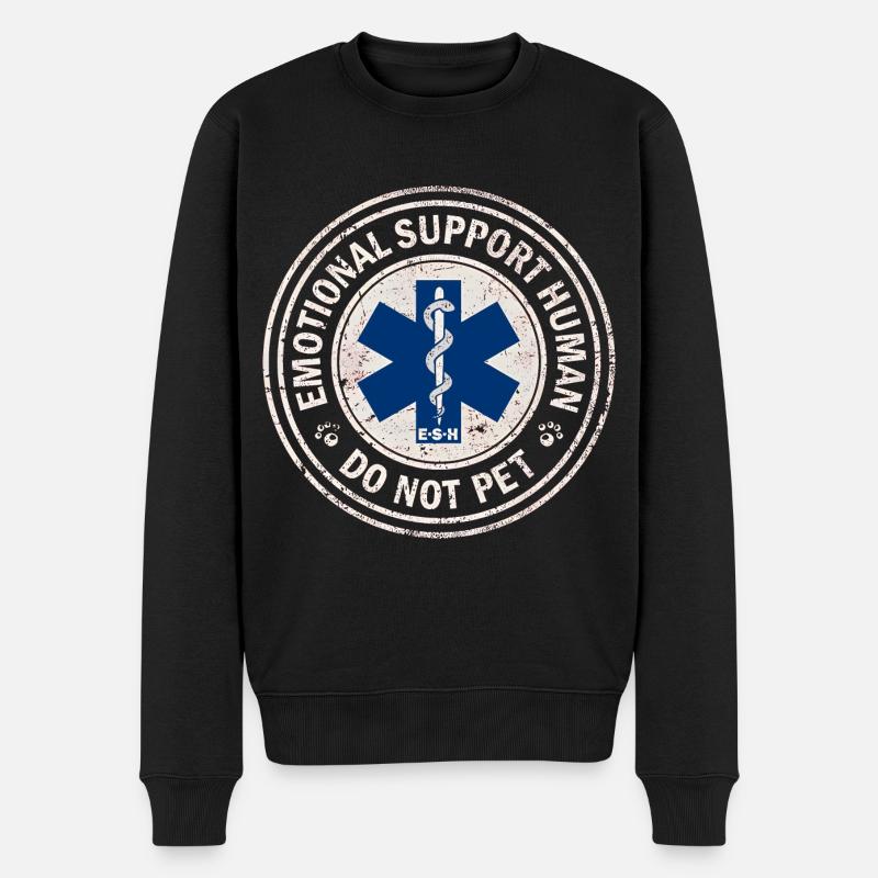 23F 0038 rd - Pull Premium bio Homme - noir