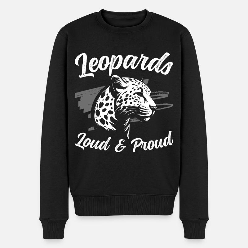 Afrika Wild Raubtier - Männer Premium Bio Pullover - Schwarz