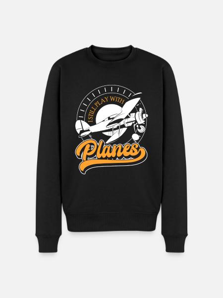 Modellflug Hobby Hobbypilot Testpilot - Männer Premium Bio Pullover - Schwarz