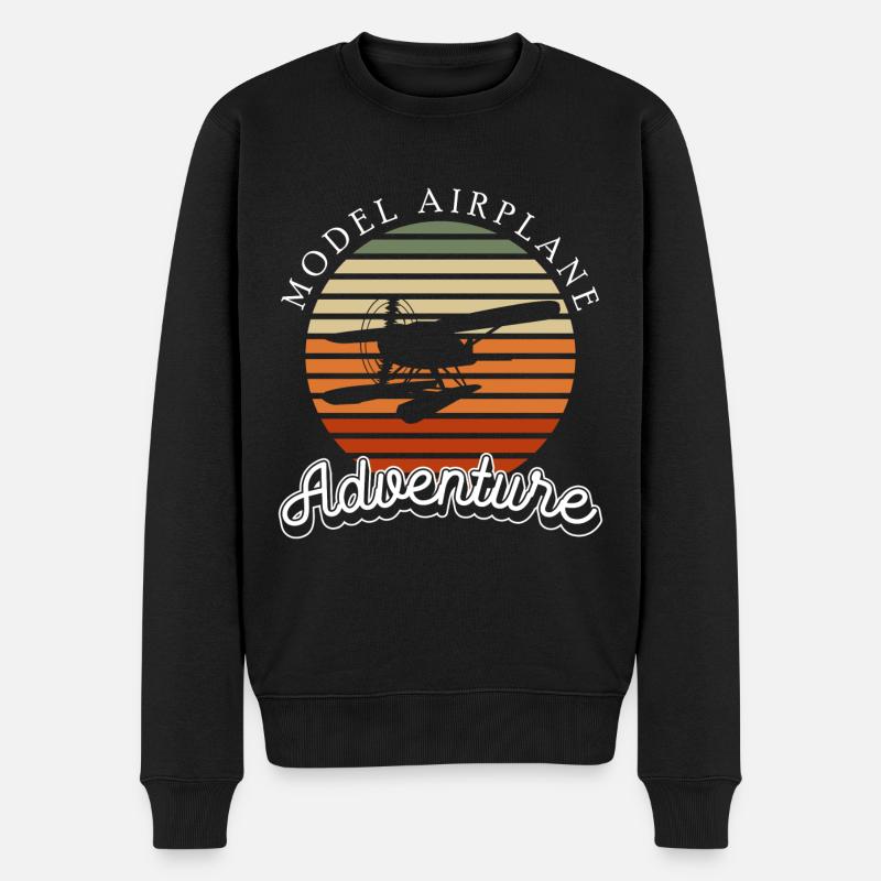 Model Maker Sky Model - Men's Premium Organic Jumper - black