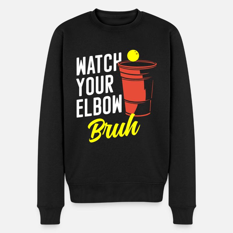 Beerpong Alcool Pong Drunk - Pull Premium bio Homme - noir