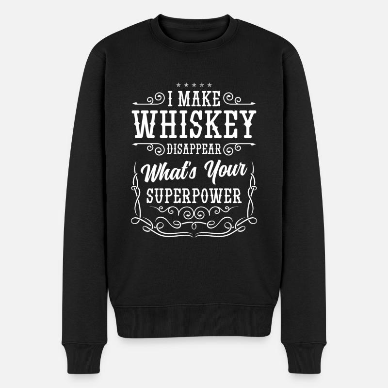 Bouteille d’alcool Men Delicious - Pull Premium bio Homme - noir