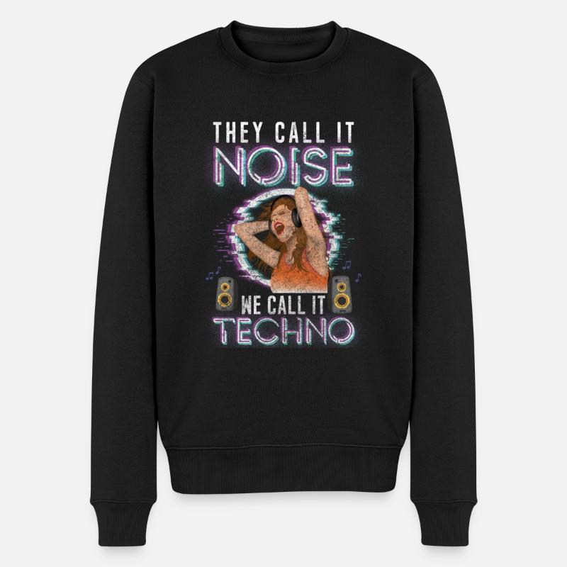 House Music Disco DJing - Pull Premium bio Homme - noir