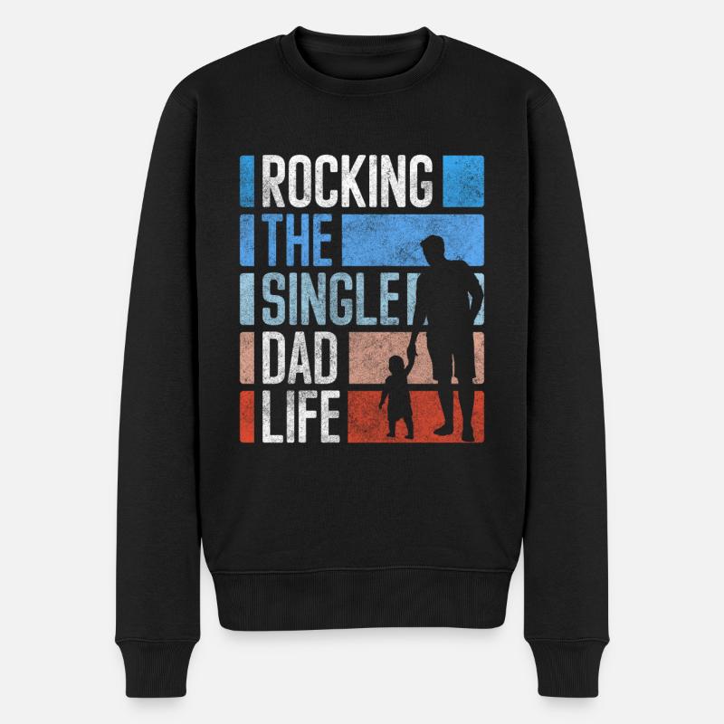 Statut de célibataire Humour - Pull Premium bio Homme - noir