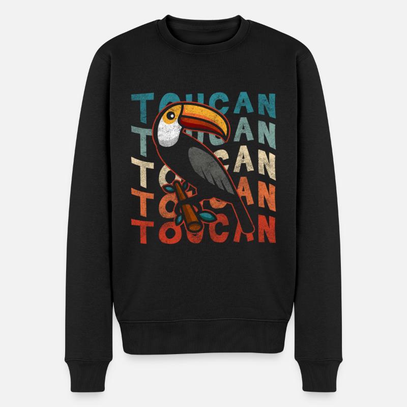 Natur Tropen - Männer Premium Bio Pullover - Schwarz