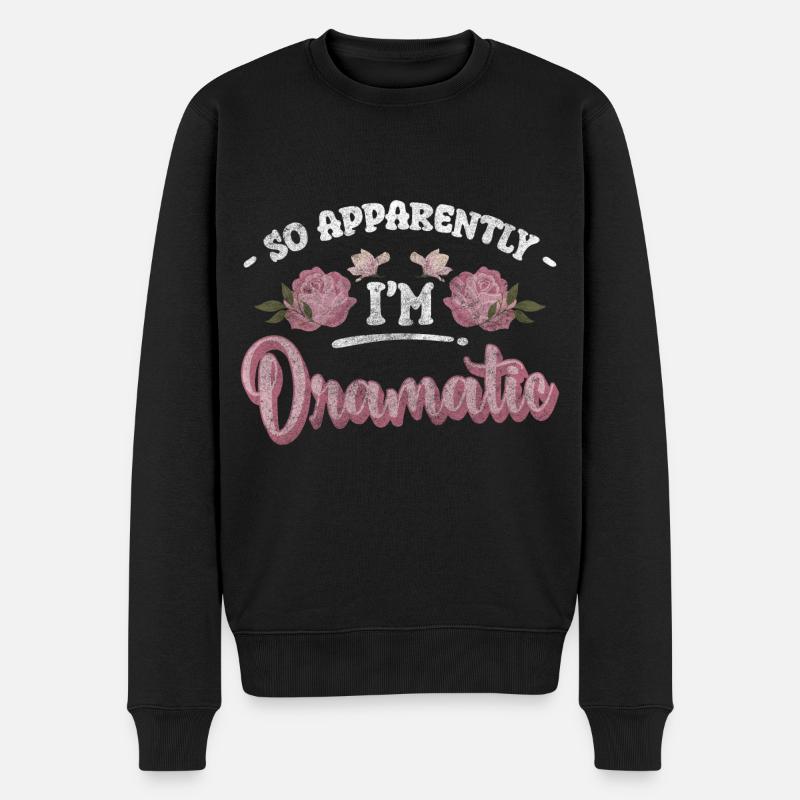 Dramaqueen femme mimimi - Pull Premium bio Homme - noir