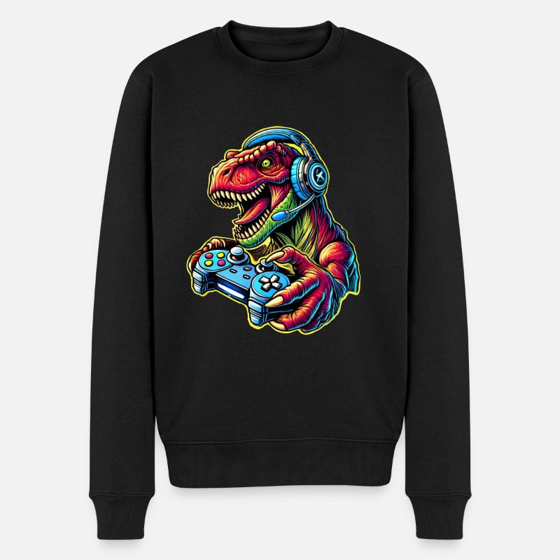 T Rex Gaming Gamer - Pull Premium bio Homme - noir