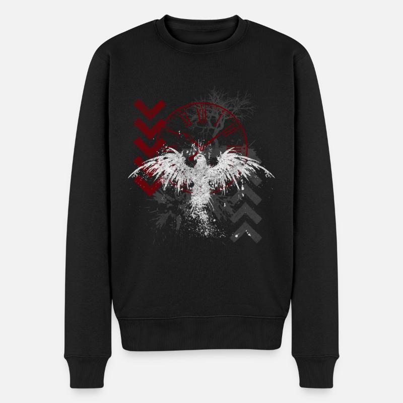 Trash Polka Crâne Dur - Pull Premium bio Homme - noir