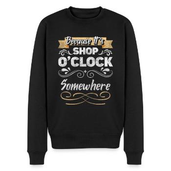 Einkauf Kauf Mode Shopping Queen - Männer Premium Bio Pullover - Schwarz - Vorne - Nico (187cm)