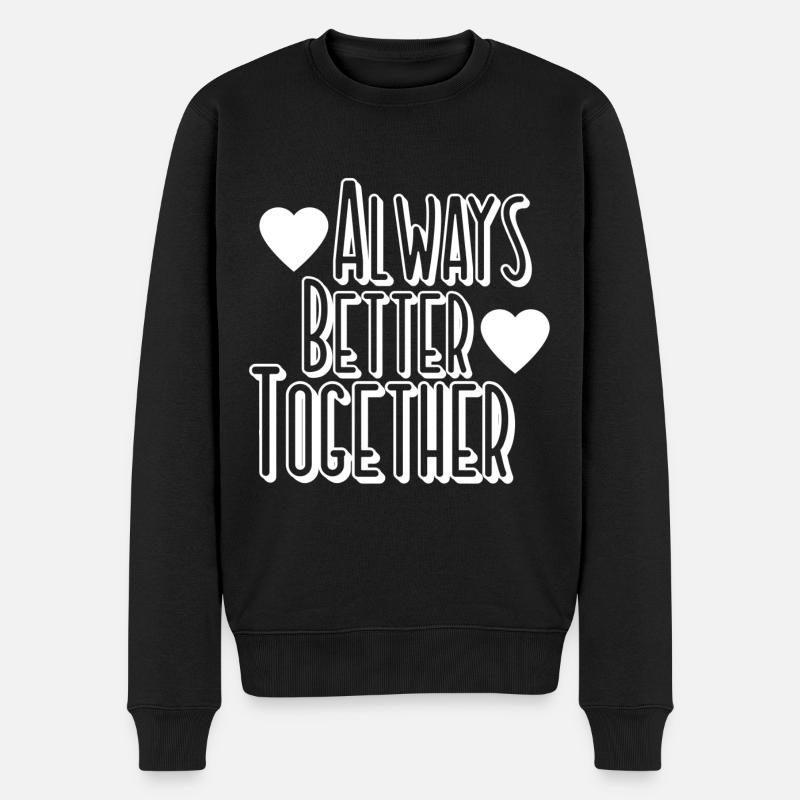 Relation d’amitié - Pull Premium bio Homme - noir