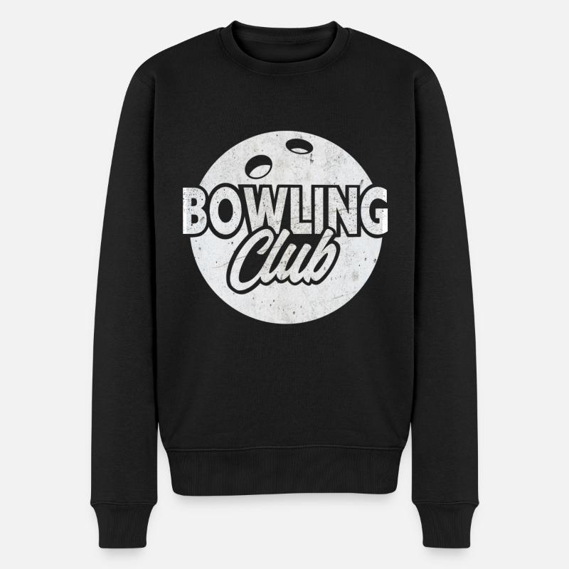 Bowling Club - Pull Premium bio Homme - noir