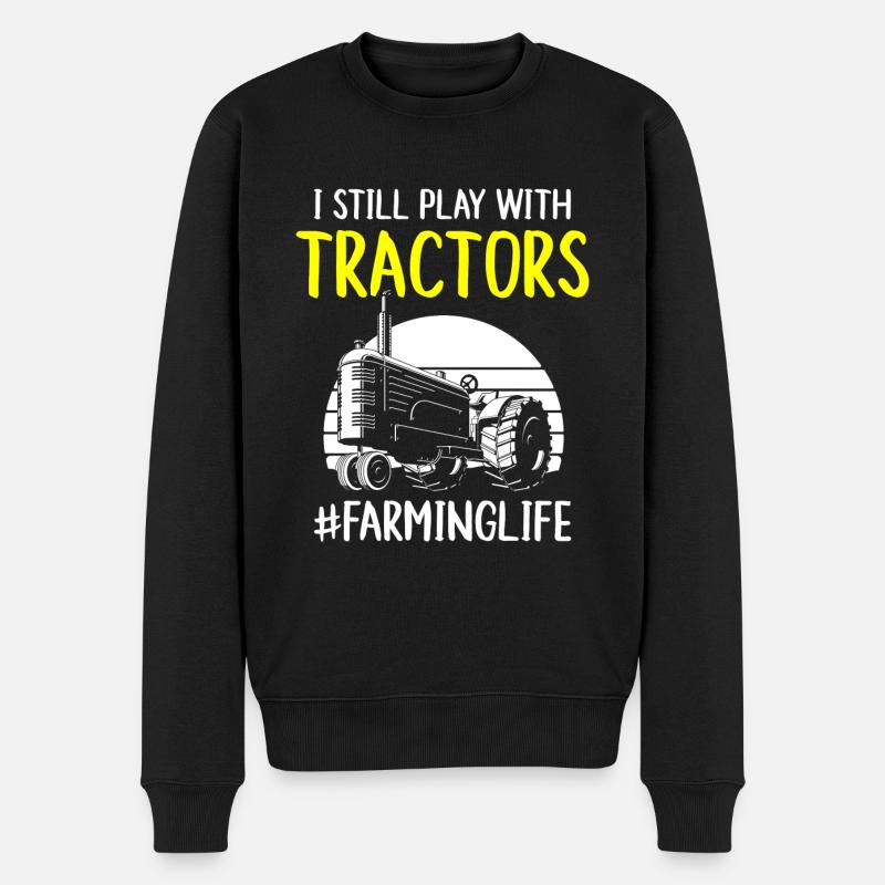 L’écurie des agriculteurs proteste - Pull Premium bio Homme - noir