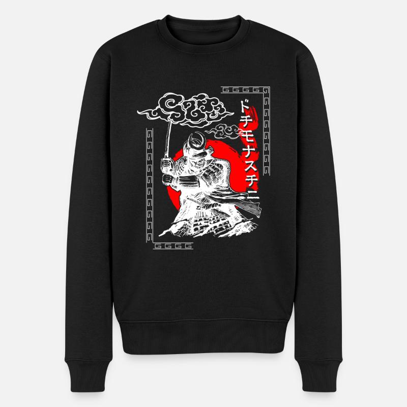 Asien Fabelwesen Sagen Mythisch - Männer Premium Bio Pullover - Schwarz