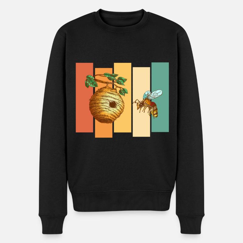 Ruche d’abeille - Pull Premium bio Homme - noir