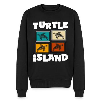Meer Wasser Niedlich - Männer Premium Bio Pullover - Schwarz - Vorne - Nico (187cm)