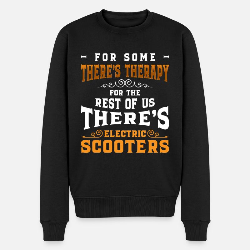 E-Scooter Rollerfahren Umwelt Tuning - Männer Premium Bio Pullover - Schwarz