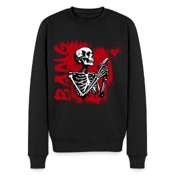 BANG Skull // Skull Heartbreaker FS0242 - Pull Premium bio Homme - noir - Devant - Nico (187cm)