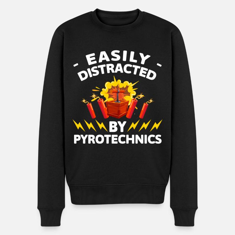 Point culminant de la pyrotechnie - Pull Premium bio Homme - noir