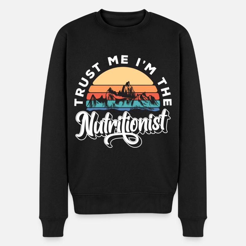 Ernährung Essen - Männer Premium Bio Pullover - Schwarz