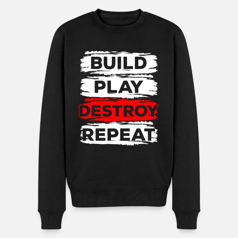 Blocs de serrage Souvenirs d’enfance - Pull Premium bio Homme - noir