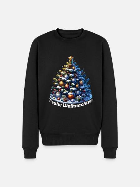 Merry Christmas Tree - Men's Premium Organic Jumper - black